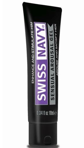 Возбуждающий гель-лубрикант на водной основе Sensual Arousal Lubricant - 10 мл. - Swiss navy - купить с доставкой в Хабаровске