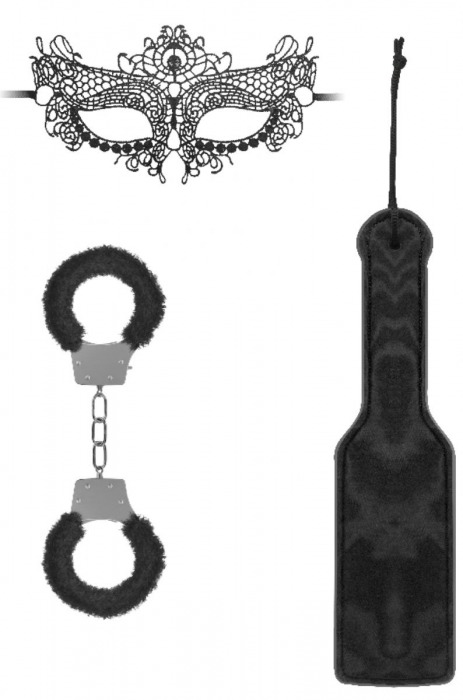 Черный игровой набор Introductory Bondage Kit №4 - Shots Media BV - купить с доставкой в Хабаровске