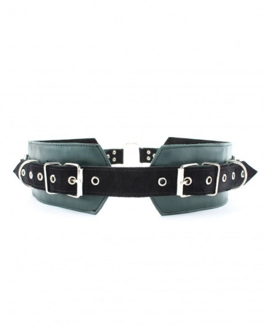 Изумрудный пояс Ladys Arsenal с колечками для крепления - БДСМ Арсенал - купить с доставкой в Хабаровске