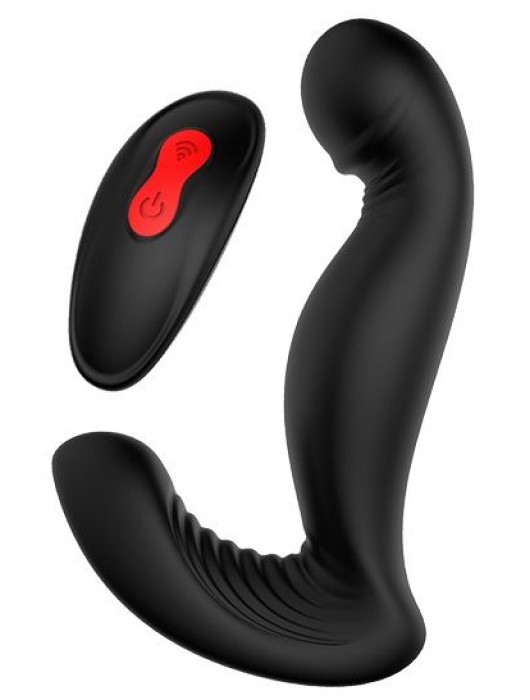 Черный вибромассажер простаты SWIRLING P-PLEASER - Dream Toys - в Хабаровске купить с доставкой