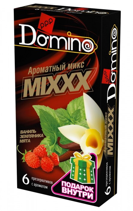 Ароматизированные презервативы DOMINO  Ароматный микс  - 6 шт. - Domino - купить с доставкой в Хабаровске