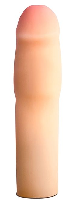 Телесная насадка-удлинитель на пенис PERFORMANCE 1.5INCH COCK XTENDER - 16 см. - Blush Novelties - в Хабаровске купить с доставкой