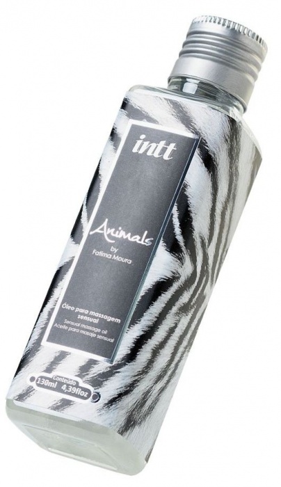 Массажное масло ANIMALS by Fatima Moura с возбуждающим эффектом - 130 мл. - INTT - купить с доставкой в Хабаровске