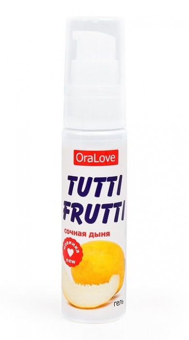 Гель-смазка Tutti-frutti со вкусом сочной дыни - 30 гр. - Биоритм - купить с доставкой в Хабаровске