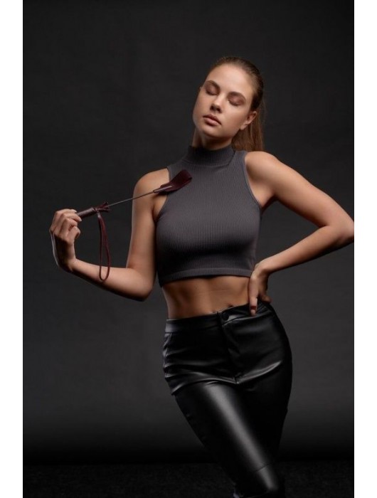 Бордовый стек Ladys Arsenal - 24 см. - БДСМ Арсенал - купить с доставкой в Хабаровске