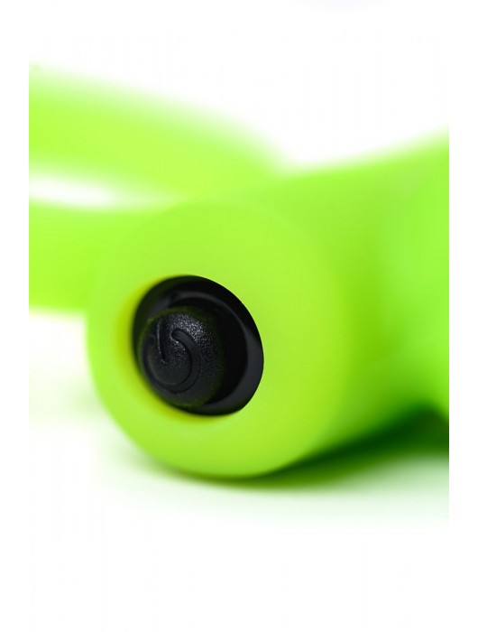 Зеленое эрекционное виброкольцо на пенис Cock Ring - A-toys - в Хабаровске купить с доставкой