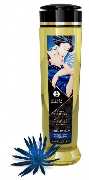 Массажное масло с ароматом ночных цветов Seduction - 240 мл. - Shunga - купить с доставкой в Хабаровске