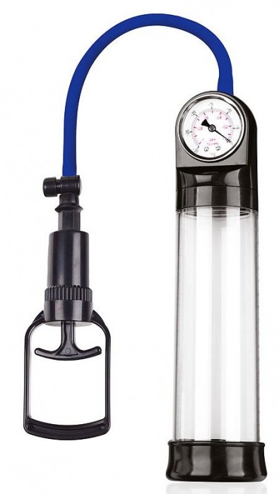 Прозрачная вакуумная помпа Sex Expert с манометром - Sex Expert - в Хабаровске купить с доставкой