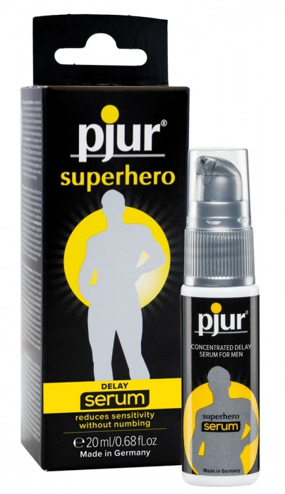 Сыворотка-пролонгатор pjur SUPERHERO Delay Serum - 20 мл. - Pjur - купить с доставкой в Хабаровске