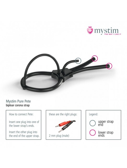 Утяжка под головку для электростимулятора Pure Pete - MyStim - купить с доставкой в Хабаровске