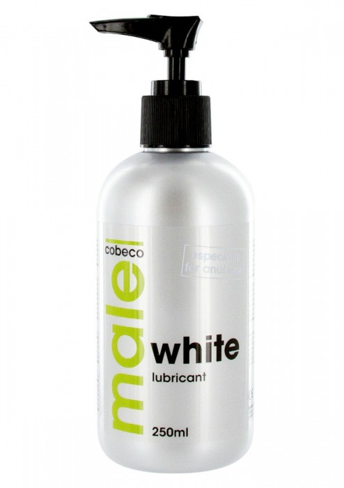 Анальная смазка на водной основе MALE Cobeco White Lubricant - 250 мл. - Cobeco - купить с доставкой в Хабаровске