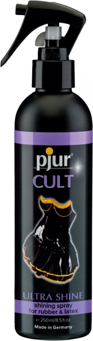 Спрей для ухода за одеждой из латекса pjur CULT Ultra Shine - 250 мл. - Pjur - купить с доставкой в Хабаровске