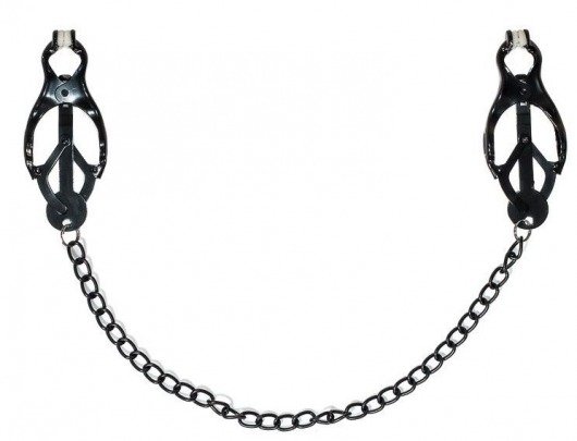 Зажимы на соски Darkside с цепочкой - Lola Games - купить с доставкой в Хабаровске