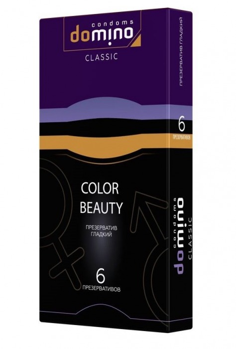 Разноцветные презервативы DOMINO Colour Beauty - 6 шт. - Domino - купить с доставкой в Хабаровске