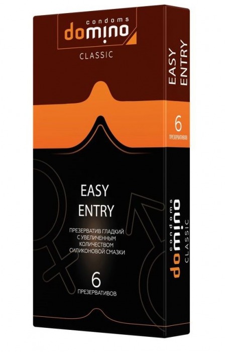 Презервативы с увеличенным количеством смазки DOMINO Easy Entry - 6 шт. - Domino - купить с доставкой в Хабаровске