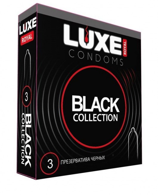 Черные презервативы LUXE Royal Black Collection - 3 шт. - Luxe - купить с доставкой в Хабаровске