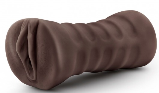 Коричневый мастурбатор-вагина Hot Chocolate Brianna - Blush Novelties - в Хабаровске купить с доставкой