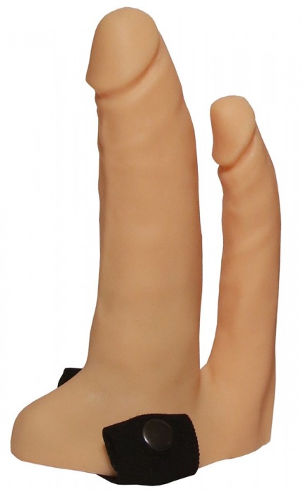 Анально-вагинальный фаллопротез №8 на резинке - 14 см. - Джага-Джага - купить с доставкой в Хабаровске
