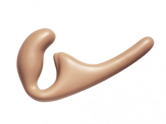 Бежевый безремневой страпон Seduction - 20,5 см. - Lola Games - купить с доставкой в Хабаровске