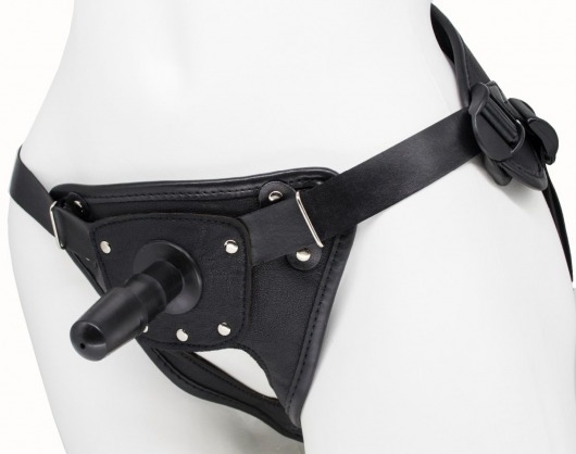 Черный пояс для насадок BEST CLASS STRAP - LOVETOY (А-Полимер) - купить с доставкой в Хабаровске