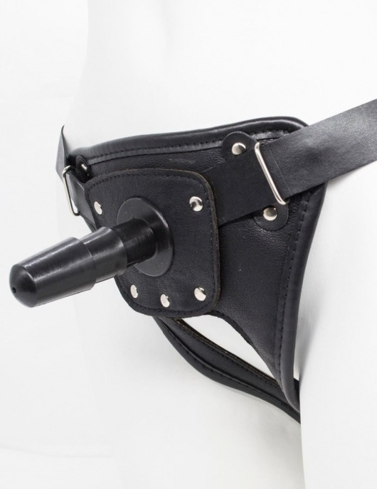 Черный пояс для насадок CLASS STRAP Restyling - LOVETOY (А-Полимер) - купить с доставкой в Хабаровске