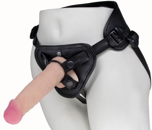 Пояс харнесс BEST UNI strap с 2 сменными насадками - 18,5 и 16 см. - LOVETOY (А-Полимер) - купить с доставкой в Хабаровске