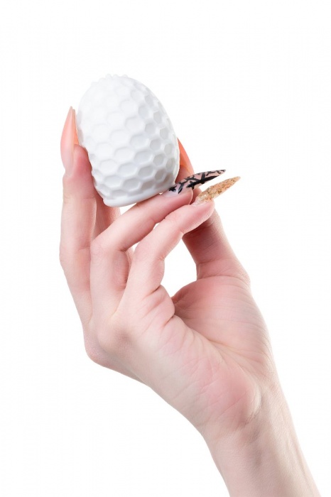 Белый рельефный мастурбатор Pufl - A-toys - в Хабаровске купить с доставкой