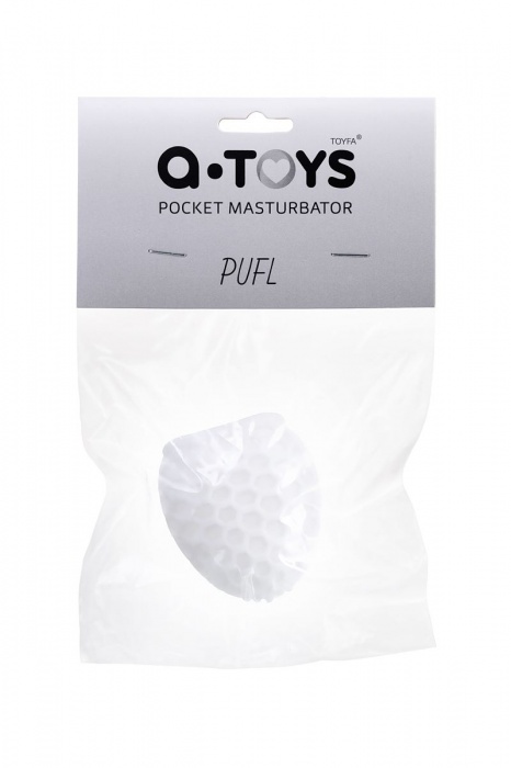 Белый рельефный мастурбатор Pufl - A-toys - в Хабаровске купить с доставкой