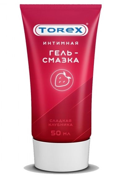 Смазка на водной основе TOREX  Сладкая клубника  - 50 мл. - Torex - купить с доставкой в Хабаровске