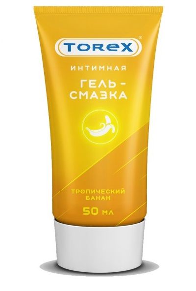 Смазка на водной основе TOREX  Тропический банан  - 50 мл. - Torex - купить с доставкой в Хабаровске
