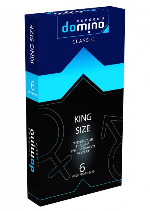 Презервативы увеличенного размера DOMINO Classic King size - 6 шт. - Domino - купить с доставкой в Хабаровске