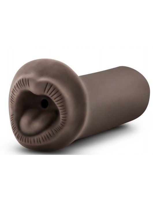 Коричневый мастурбатор-ротик Naughty Nicole - Blush Novelties - в Хабаровске купить с доставкой