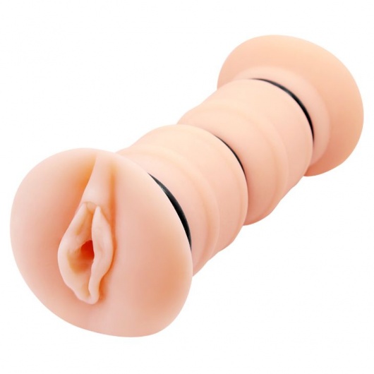 Телесный вибромастурбатор-вагина Michelle - Baile - в Хабаровске купить с доставкой