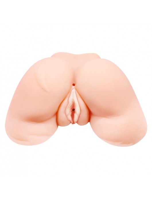 Телесная вибровагина Julie с 2 рабочими отверстиями - Baile - в Хабаровске купить с доставкой