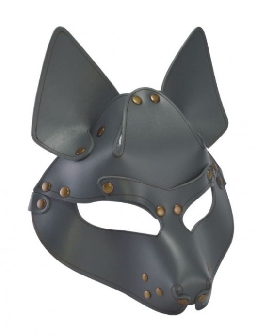 Серая маска Wolf с клепками - Sitabella - купить с доставкой в Хабаровске