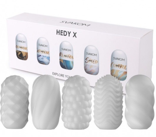 Набор из 5 мастурбаторов Hedy X5 Mixed - Svakom - в Хабаровске купить с доставкой