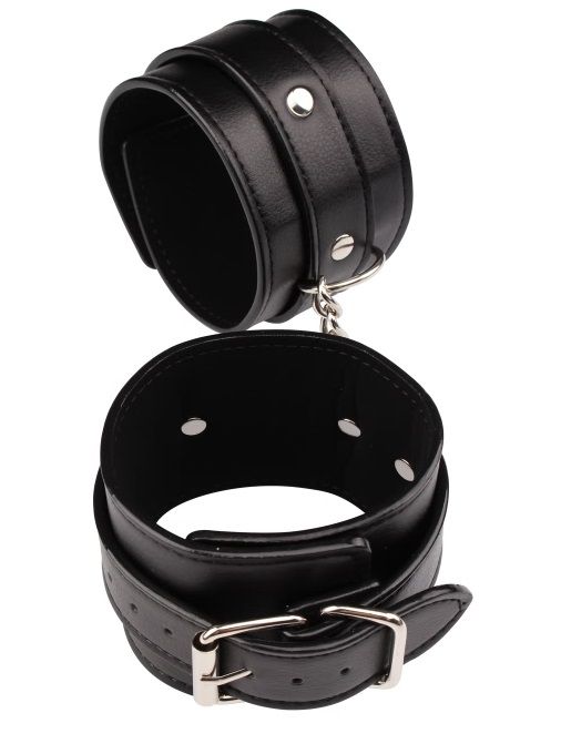 Черные оковы Classic Ankle Cuffs - Chisa - купить с доставкой в Хабаровске