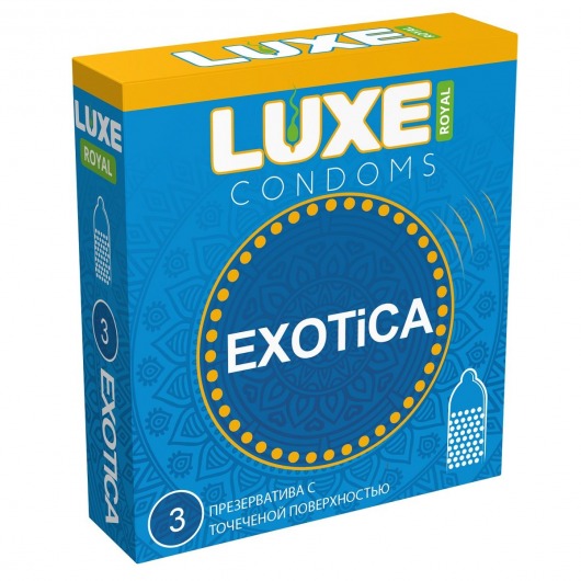 Текстурированные презервативы LUXE Royal Exotica - 3 шт. - Luxe - купить с доставкой в Хабаровске