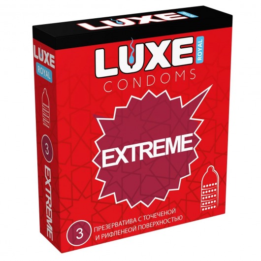 Текстурированные презервативы LUXE Royal Extreme - 3 шт. - Luxe - купить с доставкой в Хабаровске