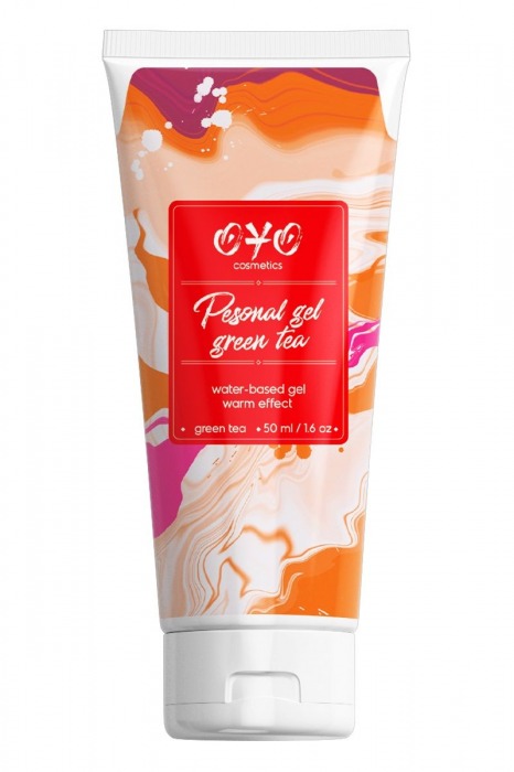Интимная смазка на водной основе с согревающим эффектом OYO Personal Gel Green Tea - 50 мл. - OYO - купить с доставкой в Хабаровске