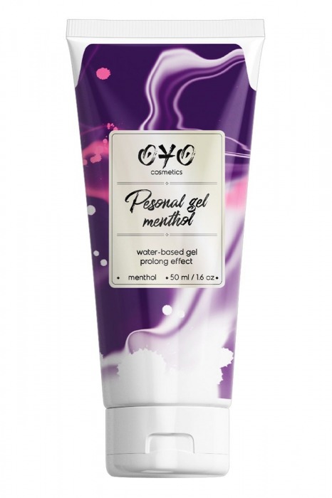 Интимная смазка на водной основе с пролонгирующим эффектом OYO Personal Gel Menthol - 50 мл. - OYO - купить с доставкой в Хабаровске