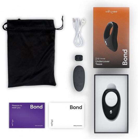 Черное эрекционное кольцо для ношения We-Vibe Bond - We-vibe - в Хабаровске купить с доставкой