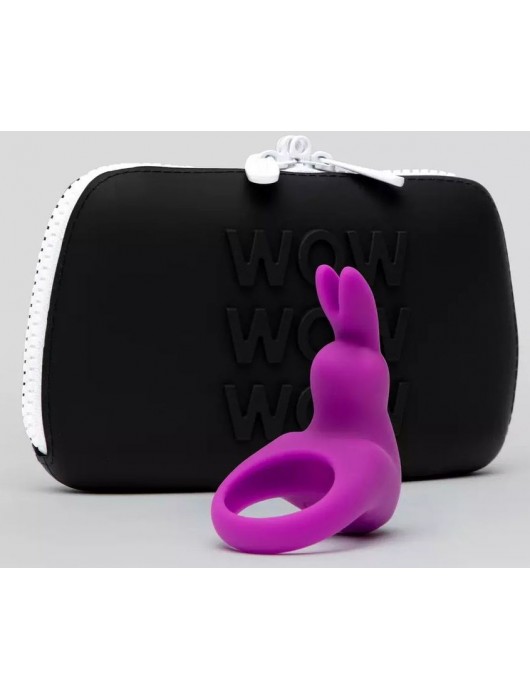 Фиолетовое эрекционное виброкольцо Happy Rabbit Cock Ring Kit - Happy Rabbit - в Хабаровске купить с доставкой