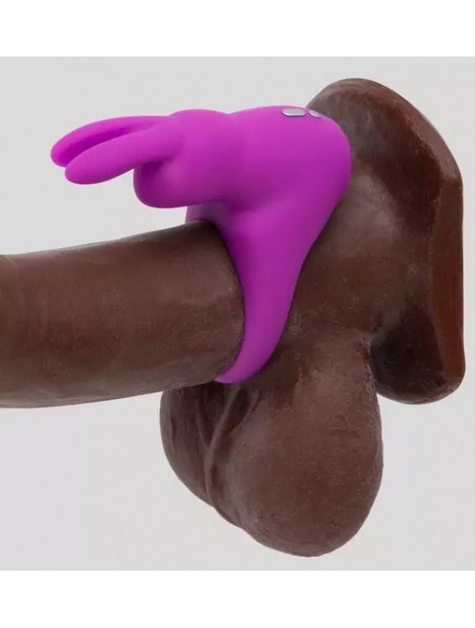 Фиолетовое эрекционное виброкольцо Happy Rabbit Cock Ring Kit - Happy Rabbit - в Хабаровске купить с доставкой