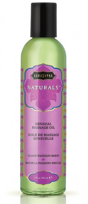 Массажное масло Naturals Island Passion Berry с ароматом тропических фруктов - 236 мл. - Kama Sutra - купить с доставкой в Хабаровске