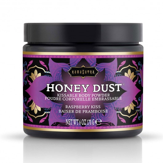 Пудра для тела Honey Dust Body Powder с ароматом малины - 170 гр. - Kama Sutra - купить с доставкой в Хабаровске