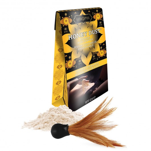 Пудра для тела Honey Dust Body Powder с ароматом кокоса и ананаса - 28 гр. - Kama Sutra - купить с доставкой в Хабаровске