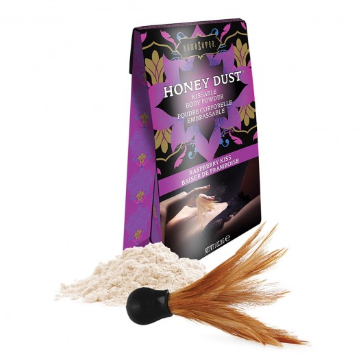 Пудра для тела Honey Dust Body Powder с ароматом малины - 28 гр. - Kama Sutra - купить с доставкой в Хабаровске
