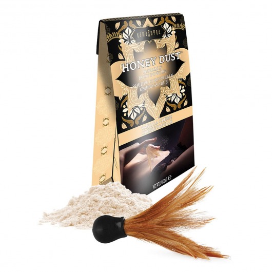 Пудра для тела Honey Dust Body Powder с ароматом ванили - 28 гр. - Kama Sutra - купить с доставкой в Хабаровске