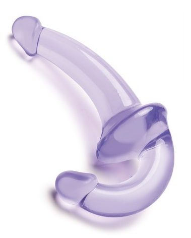 Фиолетовый безремневой страпон Strapless Strap-On - Lux Fetish - купить с доставкой в Хабаровске